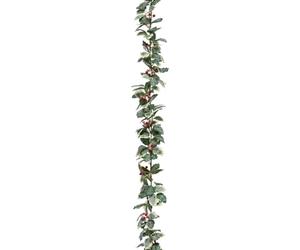 Atmosphera Créateur d'intérieur - Guirlande de Noël Houx Enneigé 180cm Vert