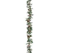 Atmosphera Créateur d'intérieur - Guirlande de Noël "Houx Enneigé" 180cm Vert Vert G