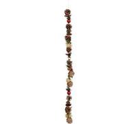 Atmosphera Créateur d'intérieur - Guirlande de Noël Pomme de Pin 100cm Rouge