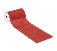 Atmosphera Créateur d'intérieur - Guirlande de Noël Ruban 12x500cm Rouge