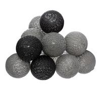 Créateur d'intérieur - Guirlande Led 10 Boules Smoky 165cm Gris & Noir