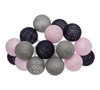 Créateur d'intérieur - Guirlande Led 16 Boules "Pinky" 255cm Multicolore