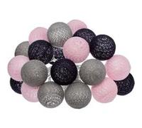 Atmosphera Créateur d'intérieur - Guirlande Led 20 Boules Pinky 435cm Multicolore Multicolore