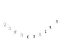Guirlande lumineuses Atmosphera Créateur d'intérieur - Guirlande Lumineuse 10 LED Lettres 120cm Noir & Blanc