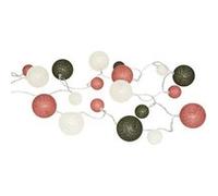 Atmosphera Créateur d'intérieur - Guirlande Lumineuse 20 Boules "LED" 340cm Rose Multicolore G