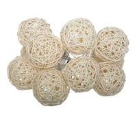 Atmosphera Créateur d'intérieur - Guirlande Lumineuse Led "10 Boules" 165cm Ivoire G