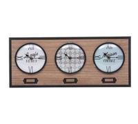 Atmosphera Créateur d'intérieur - Horloge Murale 3 Cadrans "Natalino" 48cm Multicolore Multicolore G