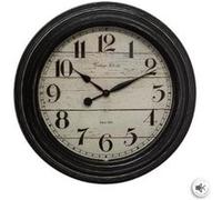 Créateur d'intérieur - Horloge Murale Déco en Verre Moulure 29cm Noir