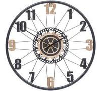 Atmosphera Horloge Mohan en bois et métal D65 cm