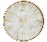 Atmosphera Créateur d'intérieur - Horloge Murale Design "Izzie" 30cm Doré Or G
