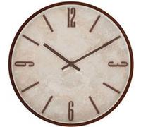 Atmosphera Créateur d'intérieur - Horloge Murale Effet Travertin "Nella" 29cm Marron Marron