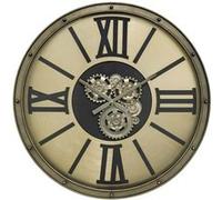 Créateur d'intérieur - Horloge Murale Mécanisme "Parker" 80cm Argent