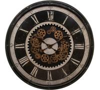 Atmosphera créateur d'intérieur Horloge murale plastique noir 8,5 cm x 76 cm