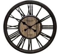 Atmosphera Créateur d'intérieur - Horloge Murale Vintage "Liam" 44cm Noir Noir G