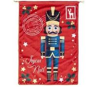 Atmosphera Créateur d'intérieur - Hotte de Noël Casse Noisette "Soir" 70cm Rouge Rouge G