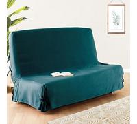 ATMOSPHERA CREATEUR D'INTERIEUR Housse de clic clac 140x200 cm Bleu Canard Coton