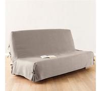 Atmosphera Créateur d'intérieur - Housse de Clic-Clac "Tissu" 140x200cm Lin Beige, Beige G