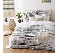 ATMOSPHERA CREATEUR D'INTERIEUR Housse de Couette 220x240 Ethnik + 2 taies 100% Coton 57 Fils