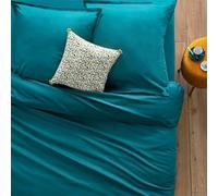 Atmosphera Créateur d'intérieur - Housse de Couette Intérieur 140x200cm Bleu Canard