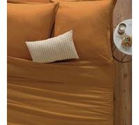 Atmosphera Créateur d'intérieur - Housse de Couette "Intérieur" 140x200cm Jaune Cumin Jaune G