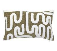 Atmosphera Créateur d'intérieur - Housse de Coussin Chenille "Jeni" 30x50cm Kaki G