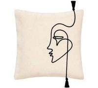 Atmosphera Créateur d'intérieur - Housse de Coussin Déco "Corde" 40x40cm Ivoire Neutre G