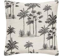 Créateur d'intérieur - Housse de Coussin "Palm" 40x40cm Noir & Blanc