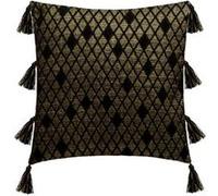 Atmosphera Créateur d'intérieur - Housse de Coussin "Shine" 40x40cm Noir Noir G