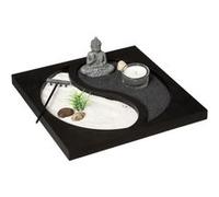 Atmosphera Créateur d'intérieur - Jardin Zen Bouddha "Ying Yang" 23cm Noir Noir G
