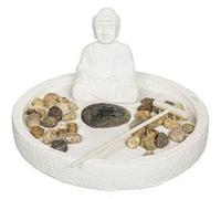Atmosphera Créateur d'intérieur - Jardin Zen Déco "Wasila" 18cm Blanc G