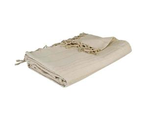 Atmosphera Créateur d'intérieur - Jeté de Lit Anjali 160x220cm Lin