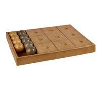 Atmosphera Créateur d'intérieur - Jeu de Morpion Déco en Bois "Jehan" 40cm Naturel