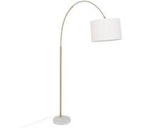 Lampadaire arche ""Tilio"" doré H195cm - Atmosphera Créateur d'intérieur