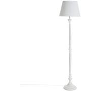 Atmosphera Créateur d'intérieur - Lampadaire Design en Bois "Léo" 153cm Blanc Blanc, Blanc G