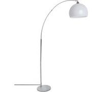 Lampadaire arc "Geda" blanc - socle en marbre H185 cm - Atmosphera créateur d'intérieur