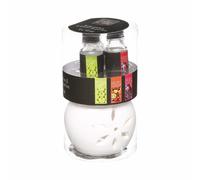 Atmosphera créateur d'intérieur lampe à parfum avec huile parfumée set céramique blanc 8 cm x 8,5 cm x 7,5 cm