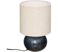 Atmosphera - Lampadaire arc Gaia en coton H26,5cm bleu