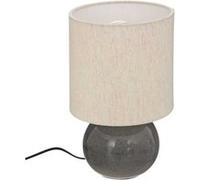 Atmosphera Créateur d'intérieur - Lampe à Poser Boule "Gaia" 28cm Gris Gris G