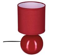Atmosphera Créateur d'intérieur - Lampe à Poser Céramique Boule 24cm Rouge