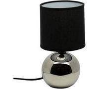 Atmosphera – Lampe à poser céramique Boule 25 cm Argent gris