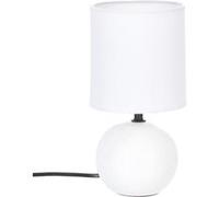 Atmosphera – Lampe à poser Boule – Céramique – 25 cm – Blanc mat