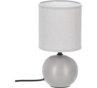 Lampe à Poser Céramique "Boule" 25cm Gris Mat
