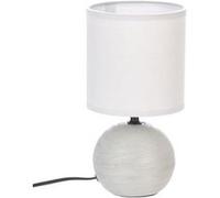 Créateur d'intérieur - Lampe à Poser Céramique "Boule" 25cm Gris Strié