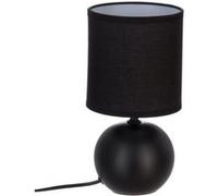 Lampe à Poser Céramique "Boule" 25cm Noir