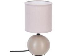 Atmosphera – Lampe à poser « Boule » – Céramique 25 cm Taupe mat