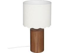 Atmosphera Lampe à poser cylindrique Vania H50 cm Marron