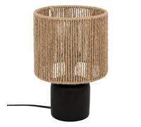 Atmosphera Créateur d'intérieur - Lampe à Poser en Céramique Koby 24cm Noir & Naturel