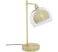 Atmosphera Lampe Rivi en verre et métal doré H48 cm