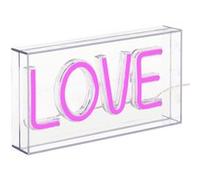 Atmosphera Créateur d'intérieur - Lampe Néon LED à Poser "Love" 23cm Rose Rose G