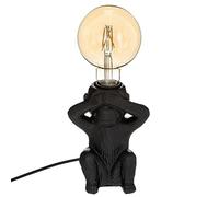 ATMOSPHERA CREATEUR D'INTERIEUR Lampe Socle céramique Singe Yeux Noir H17